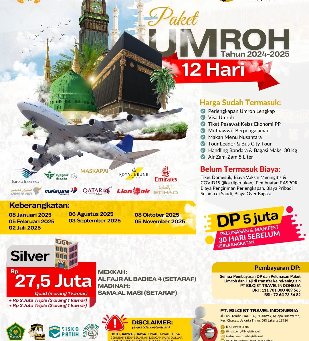 Umroh 10 Orang Desember 2027